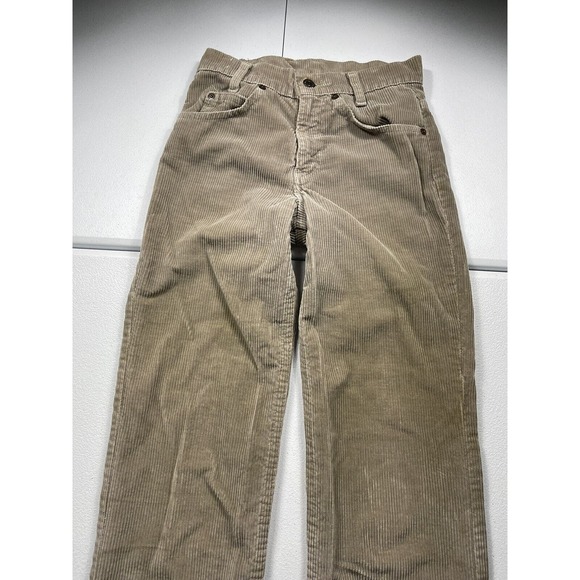 Vintage Levis 709 Corduroy Pants Women’s 24 Brown Scovill Cords White Tab 80s - Picture 2 of 10